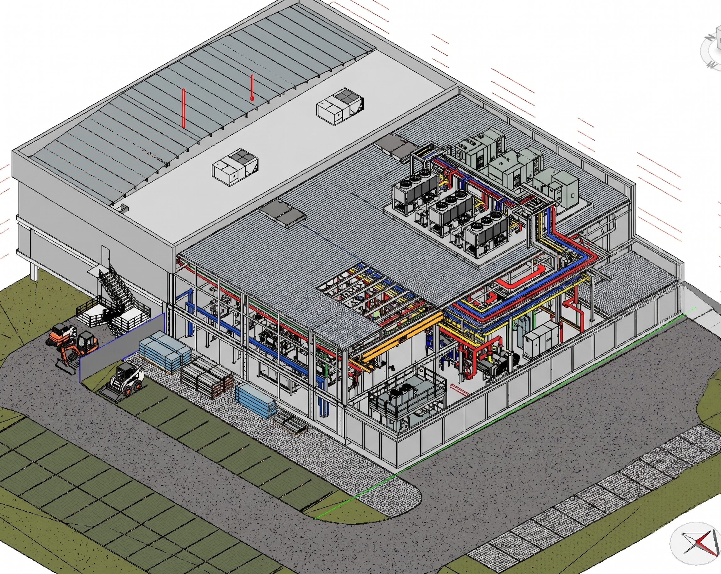 Modelo BIM de un proyecto arquitectónico