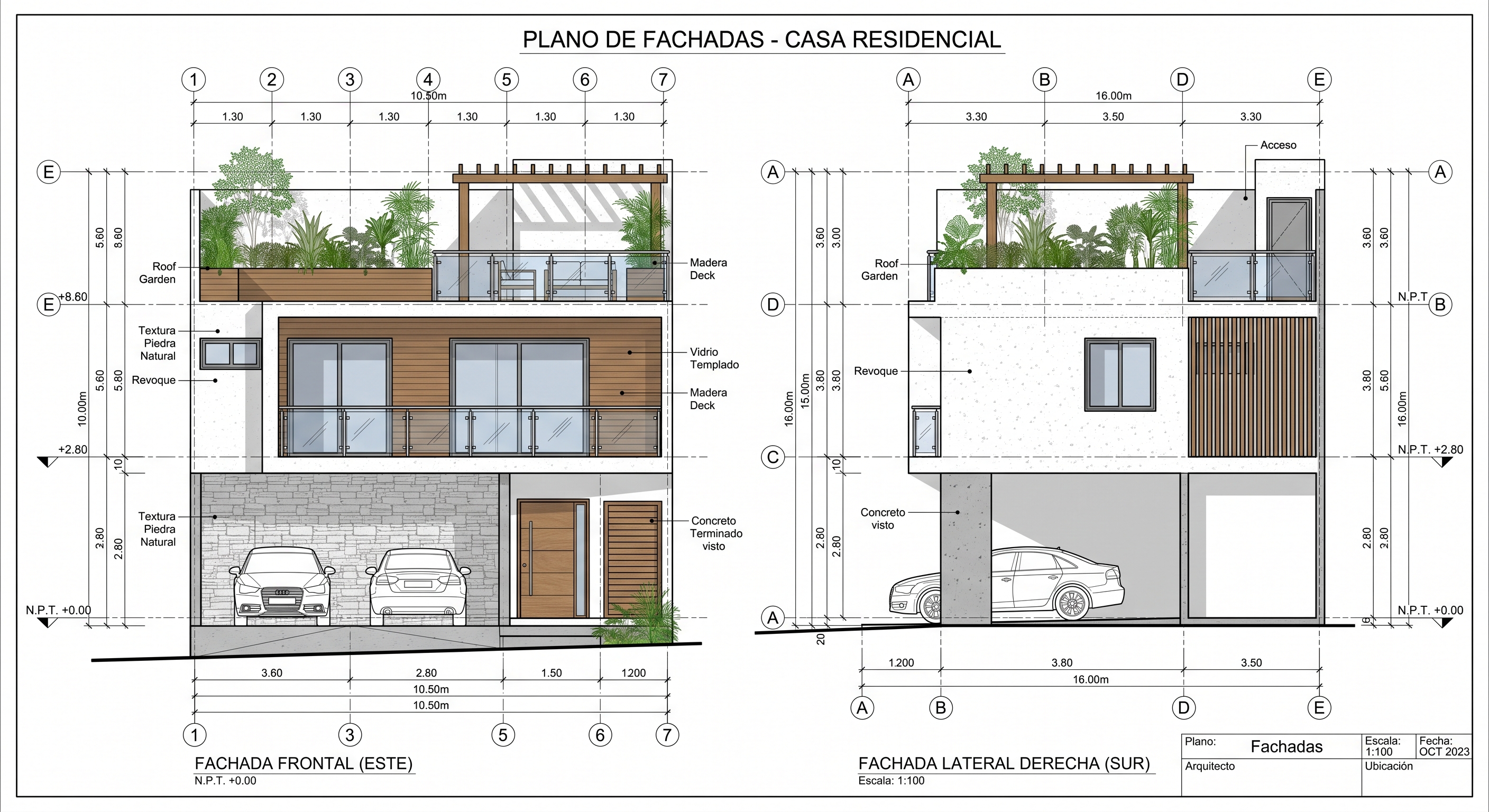 Detalle de proyecto ejecutivo arquitectónico