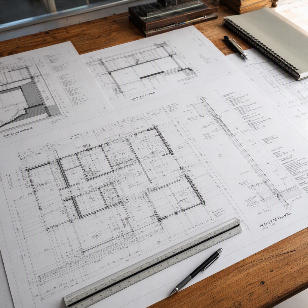Plano de proyecto ejecutivo arquitectónico