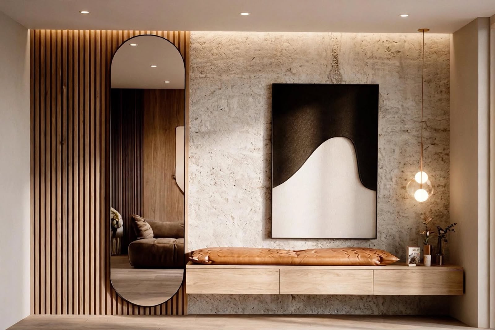 Render de diseño de interiores creado por Estudio Mitta